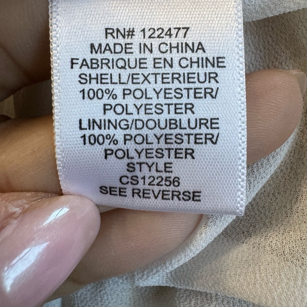 NSR Paisley Ruffle Mini Skirt Gold Cream Smocked Waist Flowy Style Size M - Picture 9 of 9